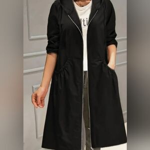 Chic Black Trench Coat for Women